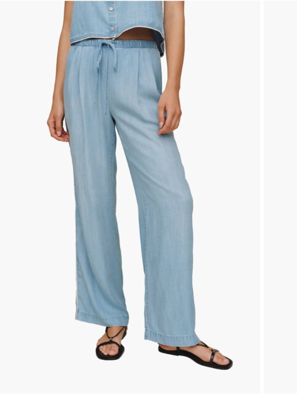 Bella Dahl Chambray Paperbag Pants Size M
